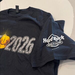 NEW Gildan Black Hard Rock Hotel & Casino Tulsa, OK Cotton T-Shirt NYE 2026 SZ L